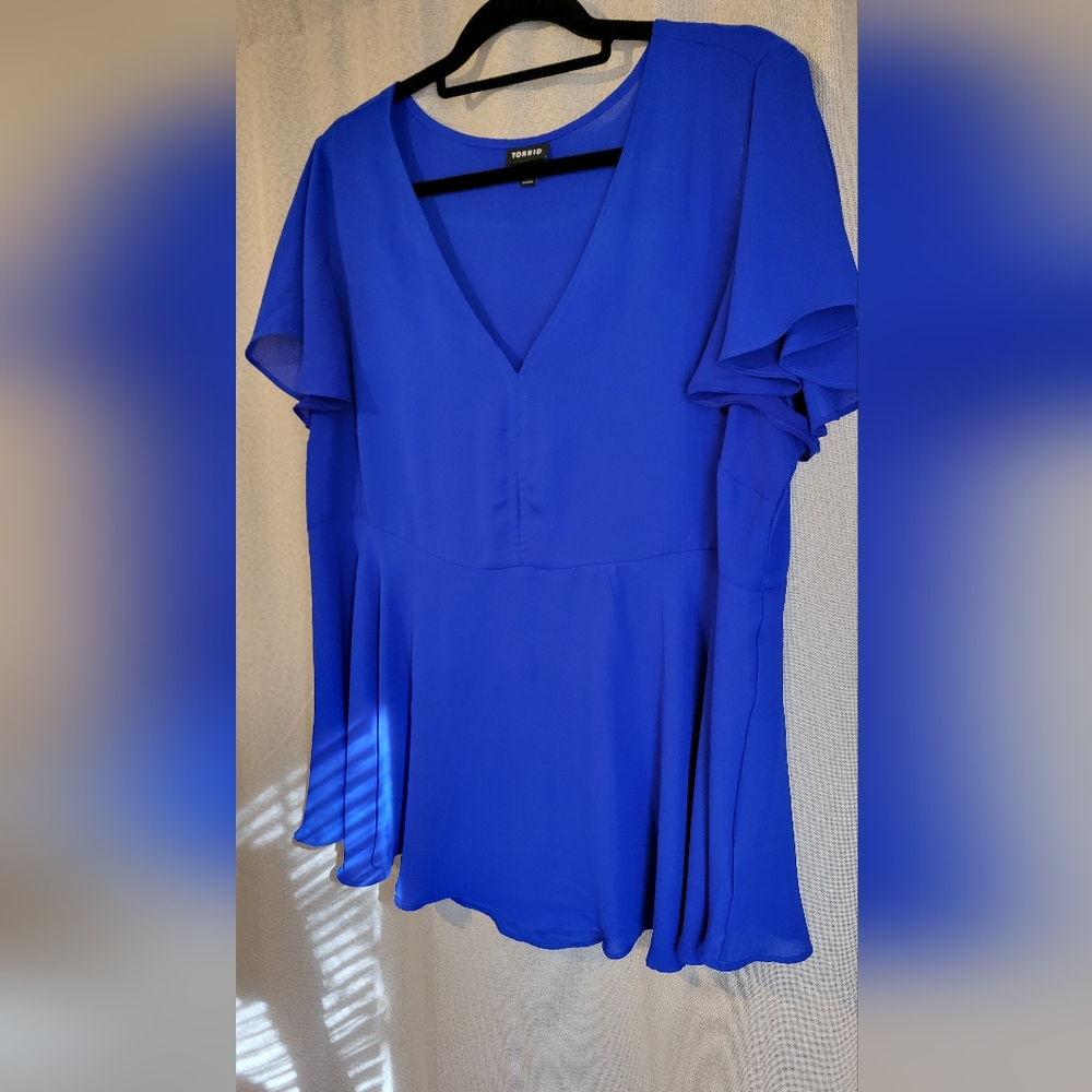 Torrid blue blouse- size 2